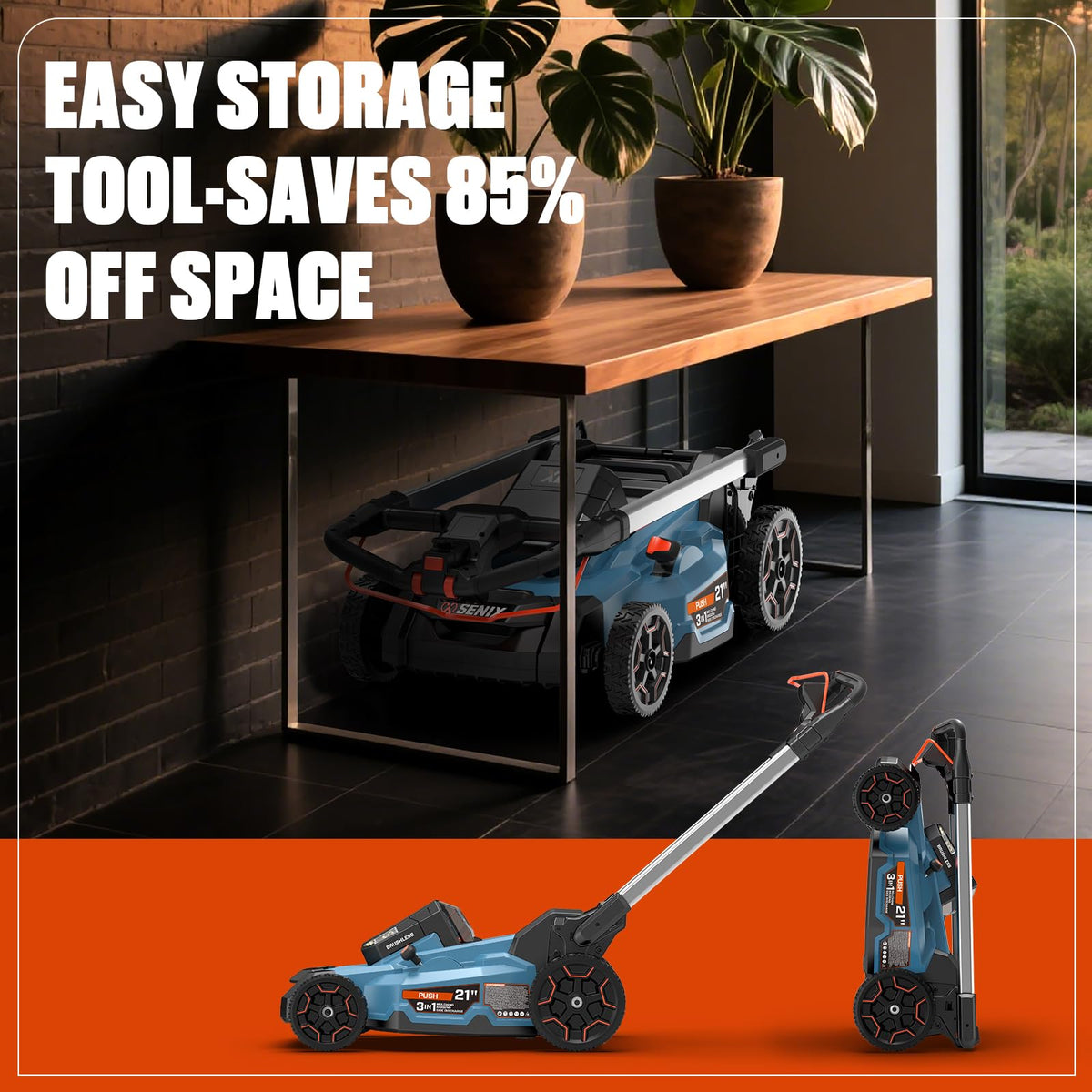 60V Electric Cordless Push Mower F7102