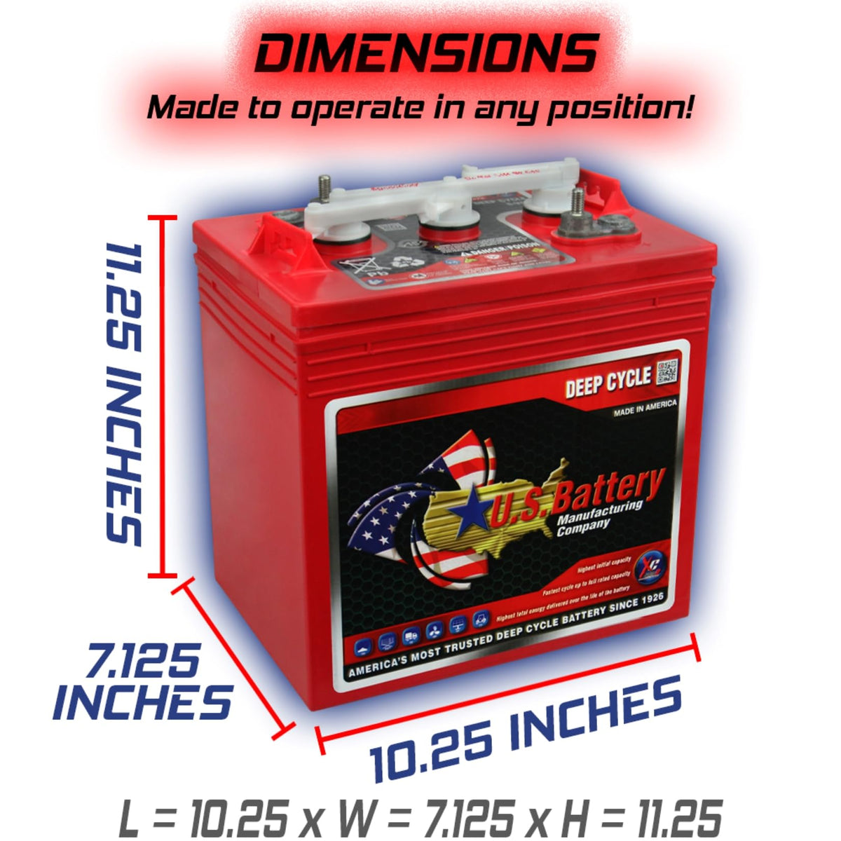 6V Deep Cycle Batteries 4 Pack U94681