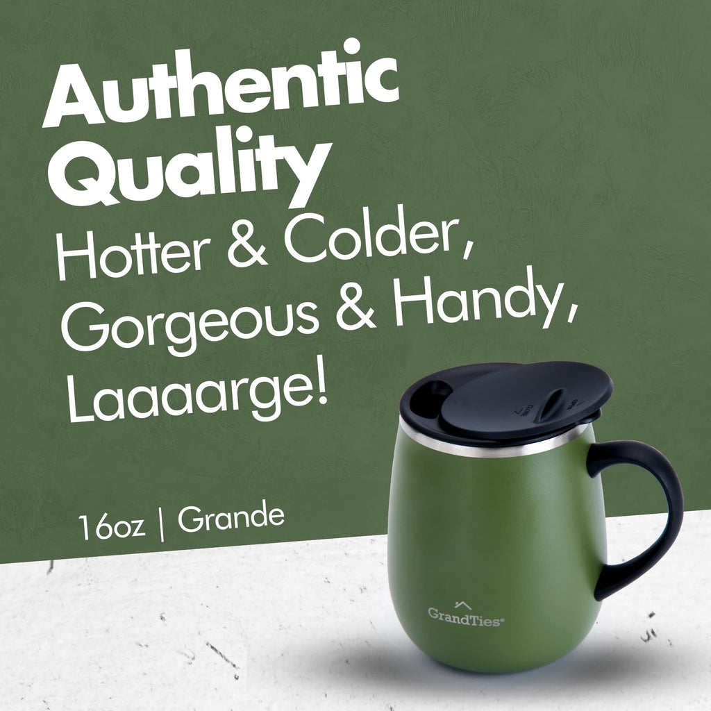 16 oz Insulated Stainless Steel Coffee Mug 2-Pack C986135
