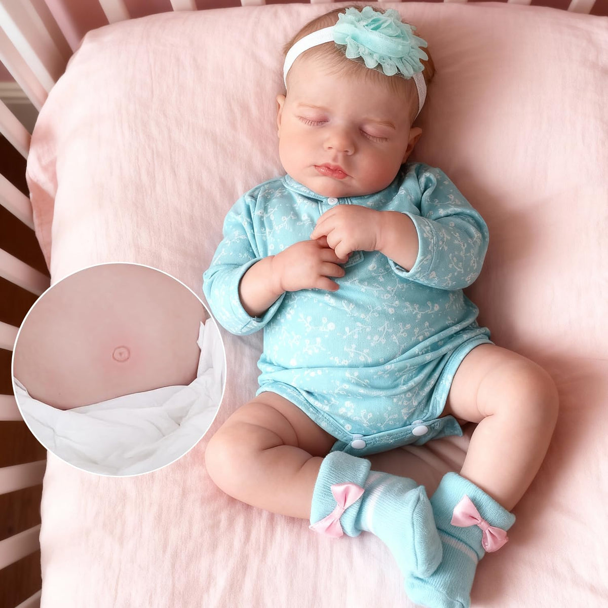 Realistic Reborn Baby Dolls Girl 20 Inch Vinyl M318