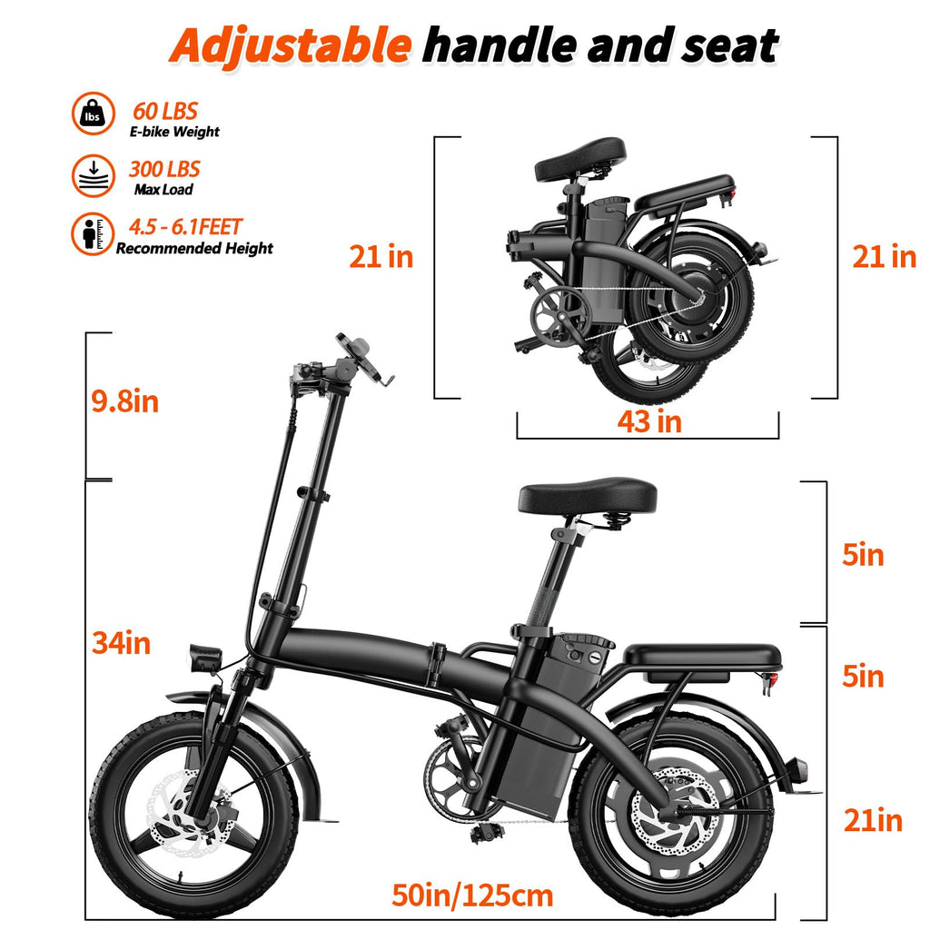 Foldable 500W Electric Bike Y52559
