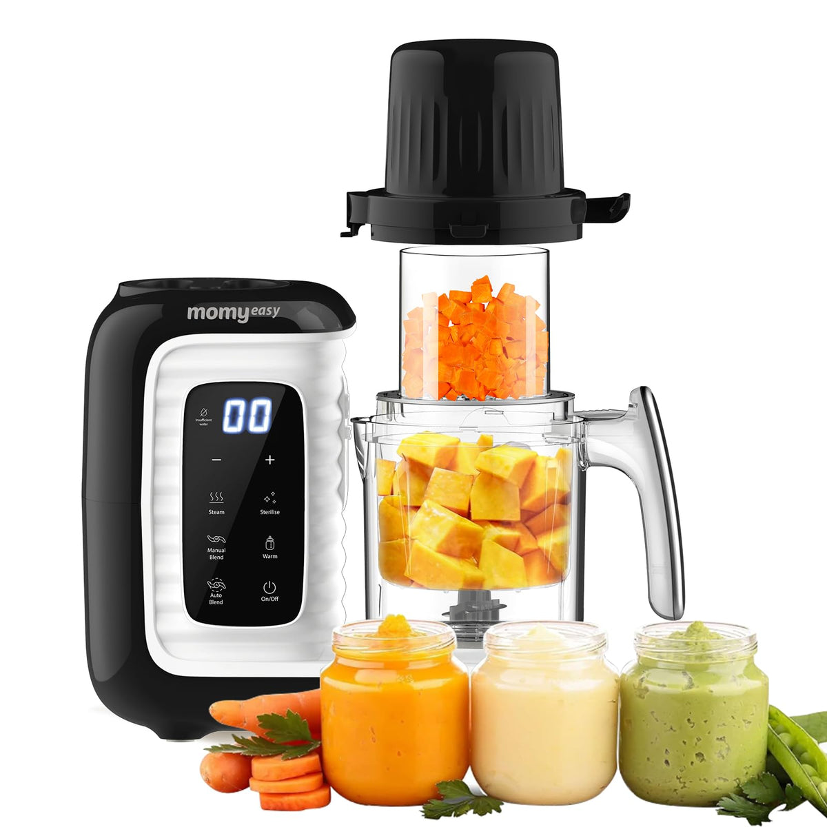 Baby Food Maker with Dual-Layer Steam Basket I472