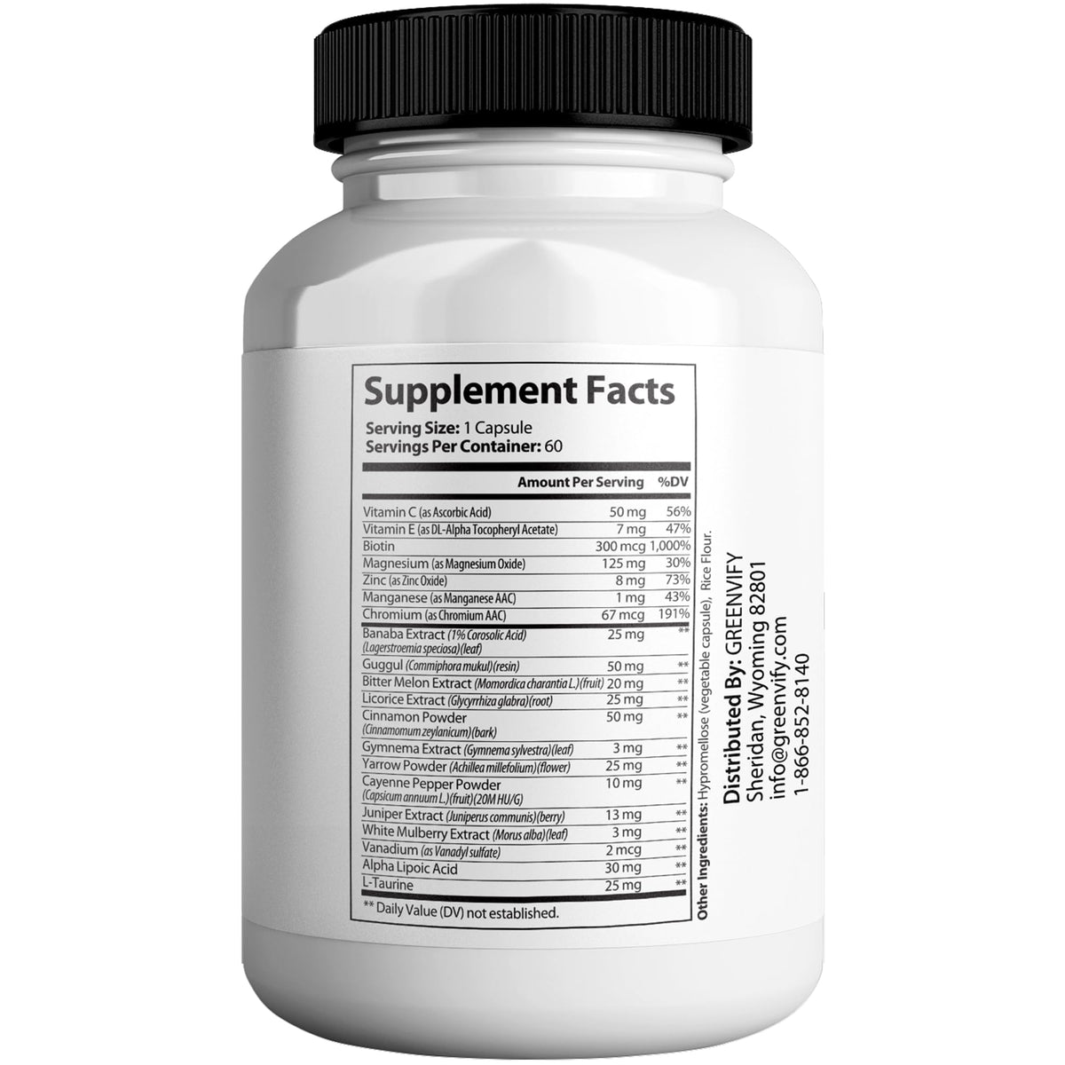 60 Capsules All Natural Formula D2446