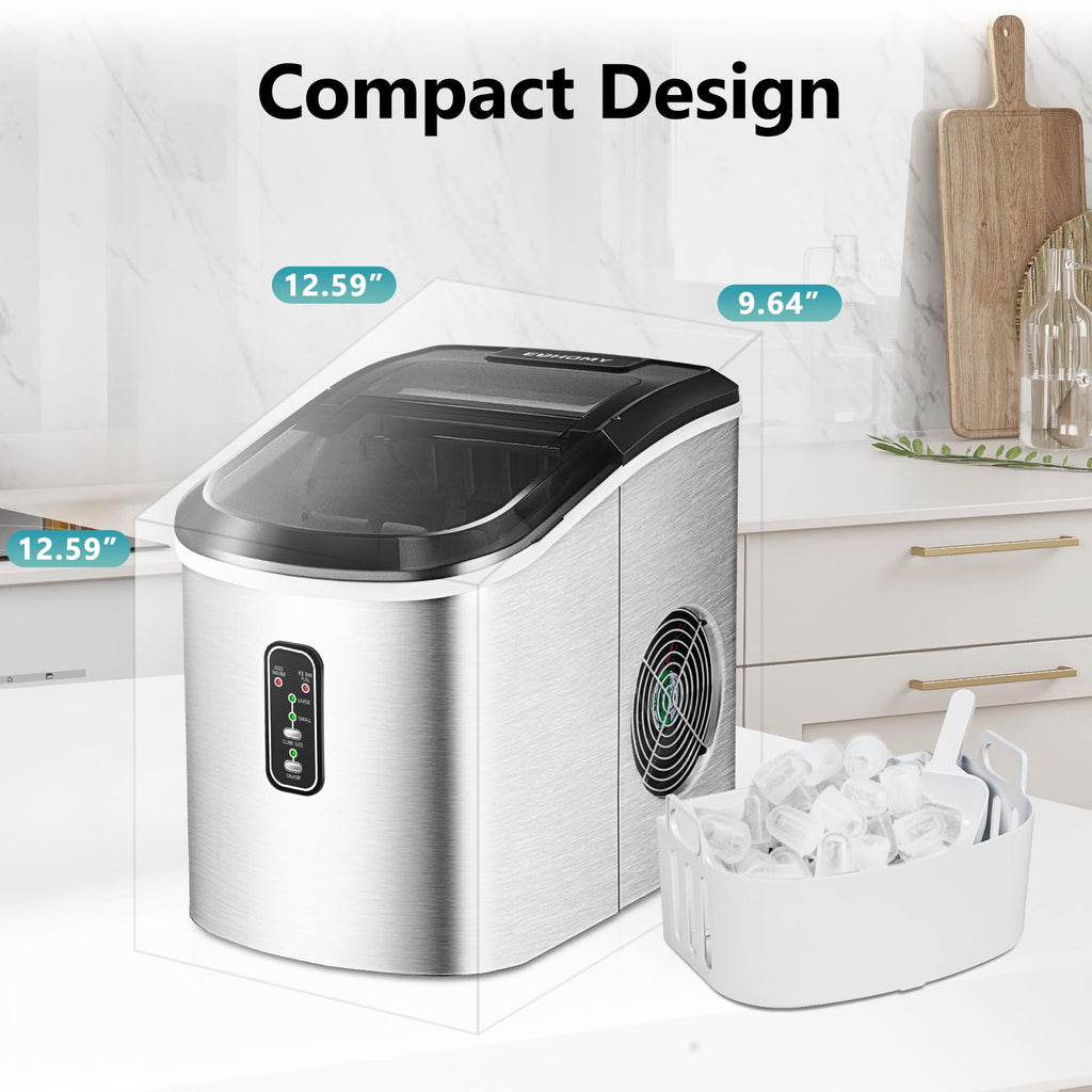Countertop Ice Maker with Ice Scoop and Basket M48547