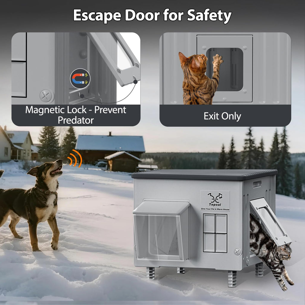 Heated Waterproof Insulated Cat House M983374