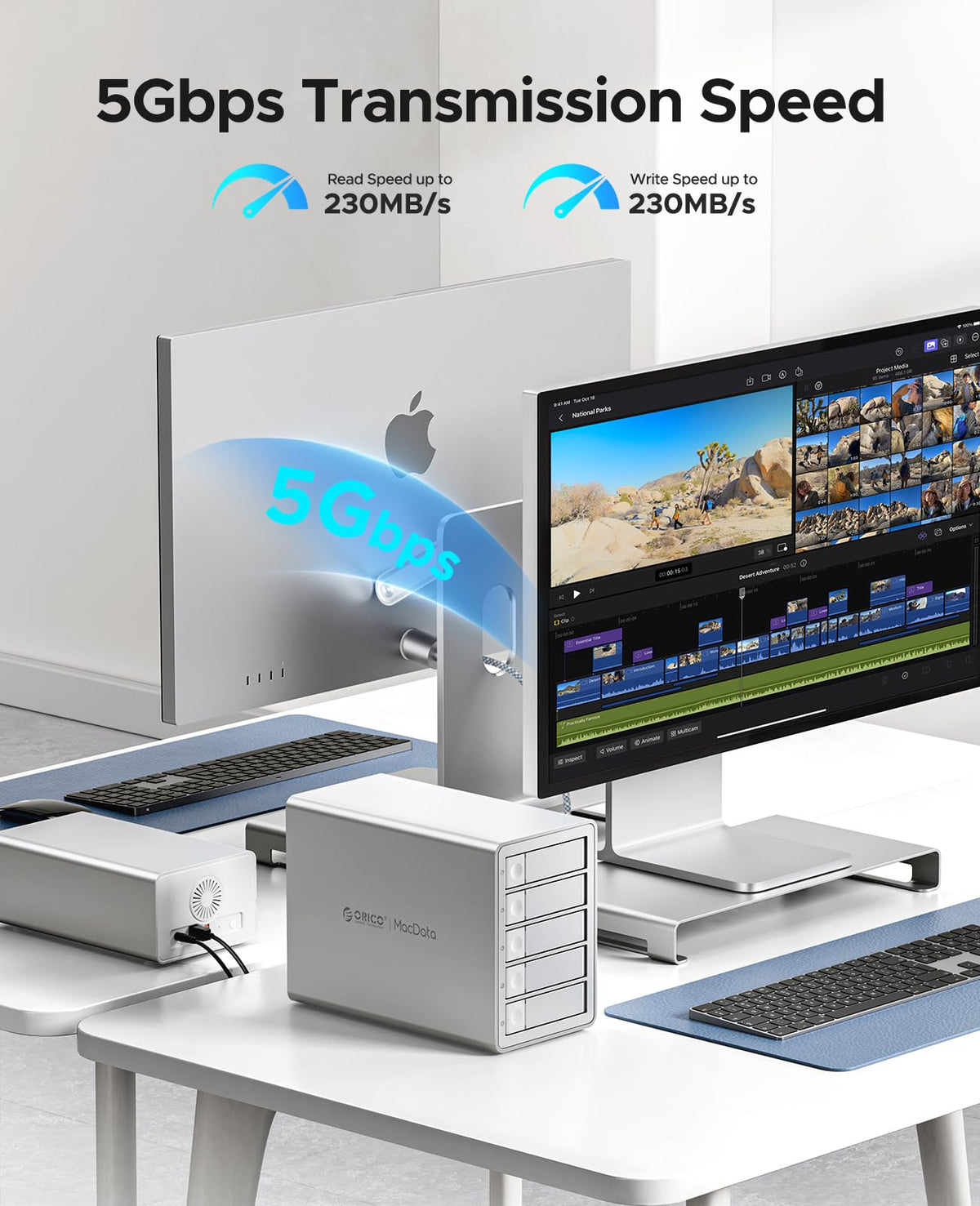 5 Bay RAID External Hard Drive Enclosure G344360