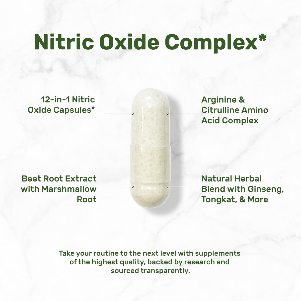 3,000mg 300 Capsules Nitric Oxide Supplement V507358
