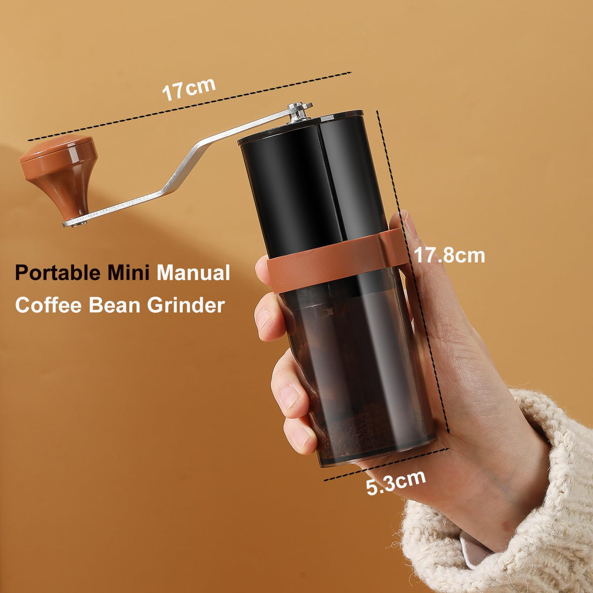 Manual Ceramic Burr Coffee Grinder P92428