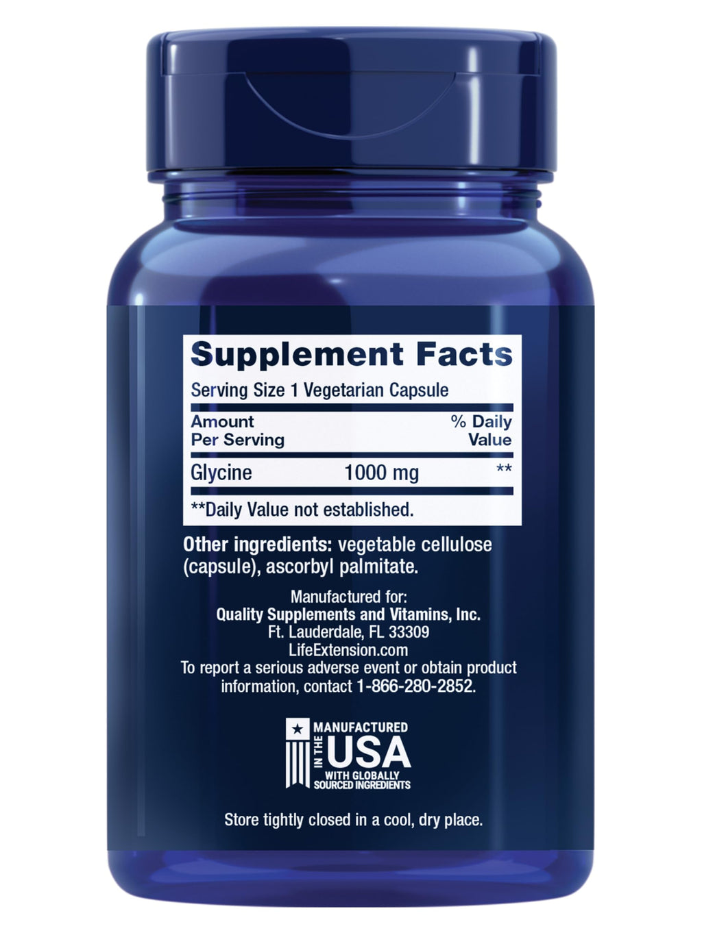Glycine 1000 mg 100 Capsules M5616