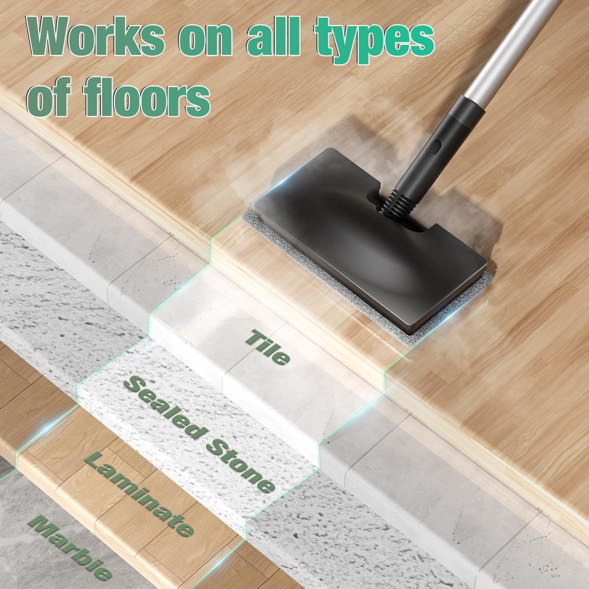 11-in-1 Detachable Handheld Steam Mop P560592