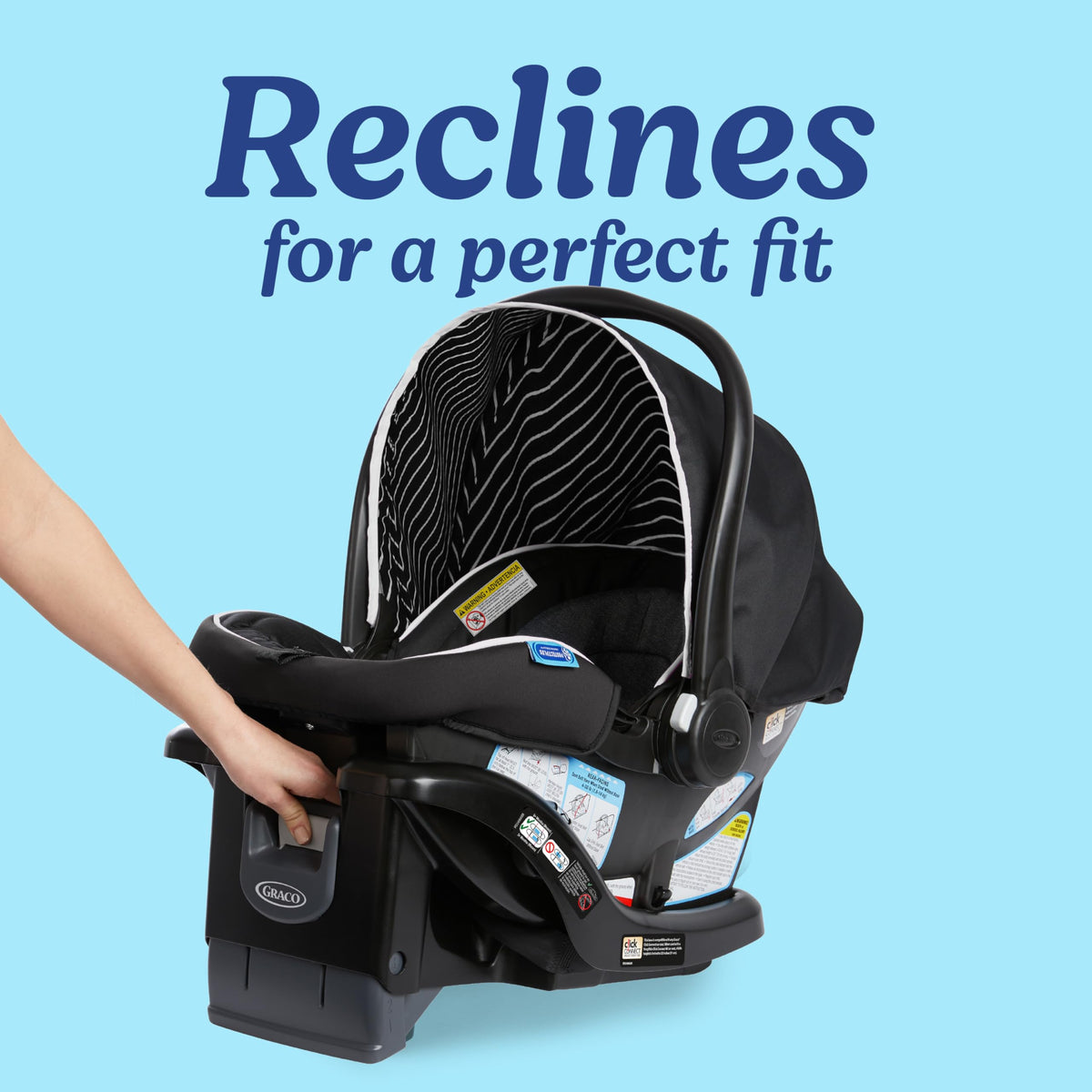 Lightweight Rear-Facing Infant Car Seat with Adjustable Base B77231