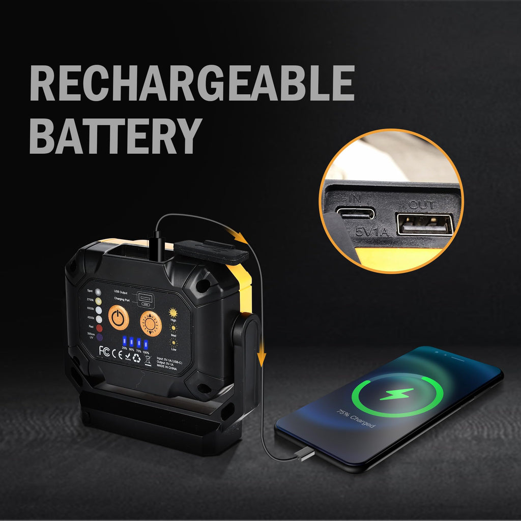 2 Pack Magnetic Rechargeable Work Light C9893