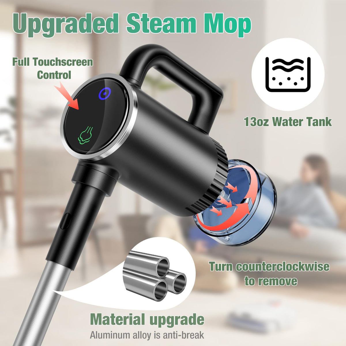 11-in-1 Detachable Handheld Steam Mop P560592