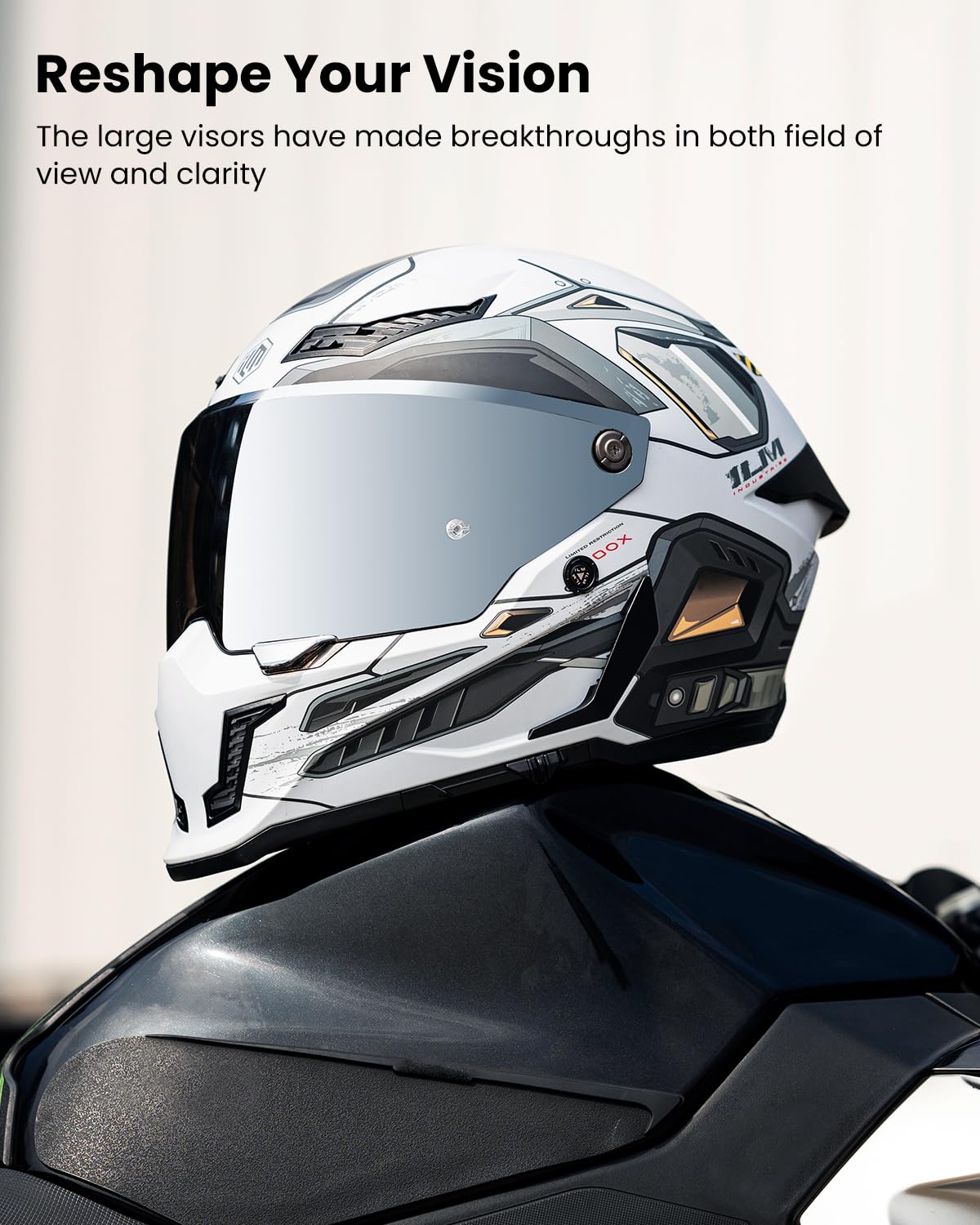 Full Face Motorcycle Helmet Dual Visor U618372