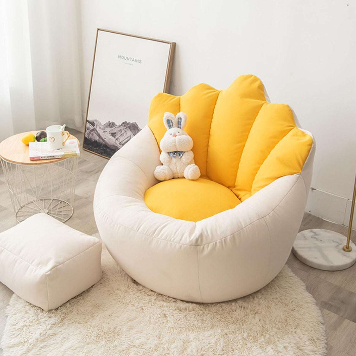 Washable Soft Linen Bean Bag Chair Cover F703226