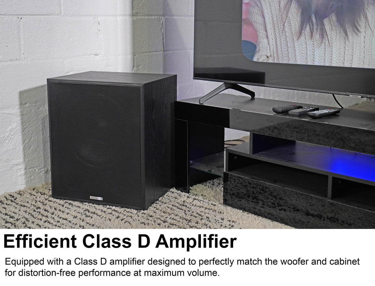15" Black Powered Subwoofer C895