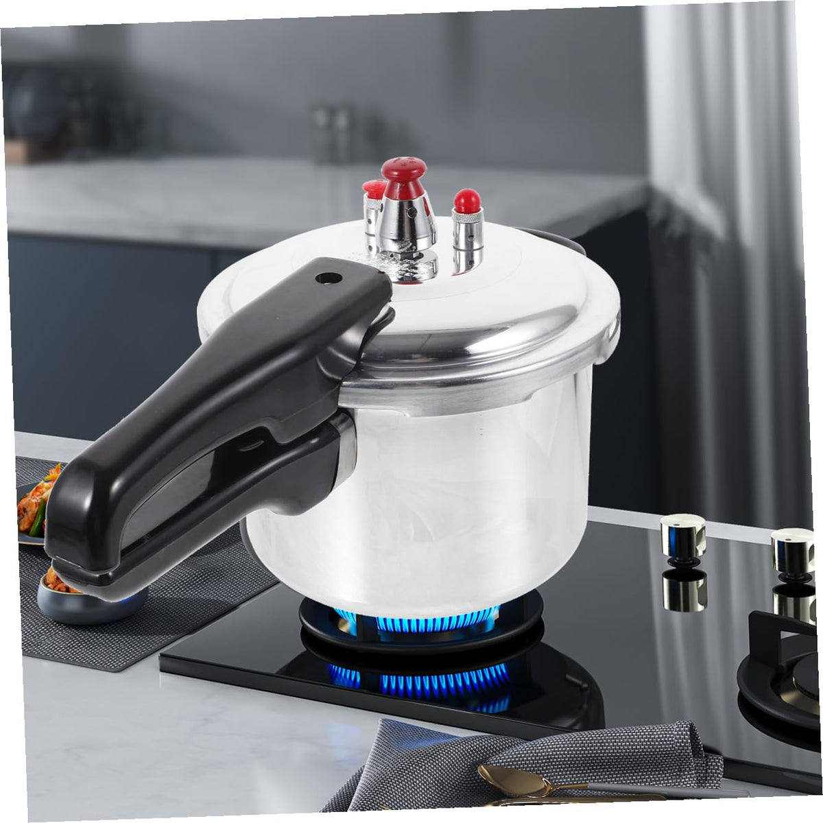 Aluminum Pressure Cooker with Handle K81569