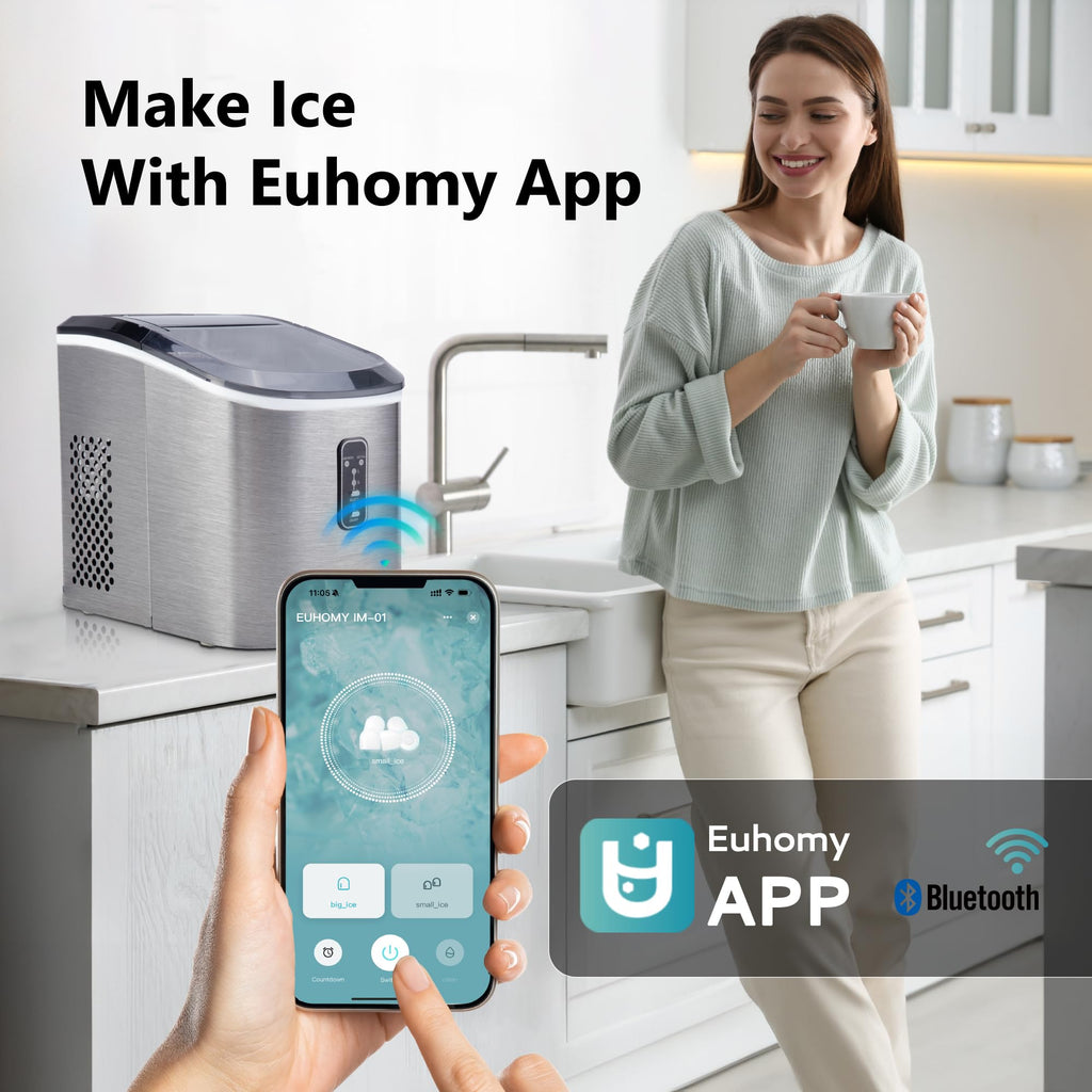 Countertop Ice Maker with Ice Scoop and Basket M48547
