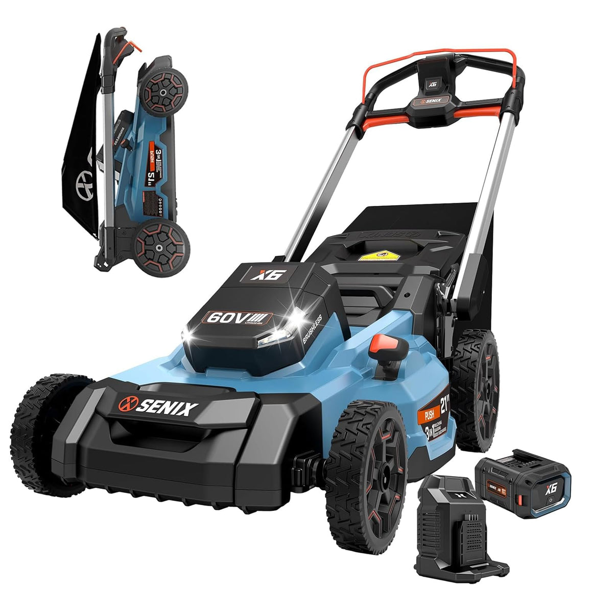 60V Electric Cordless Push Mower F7102
