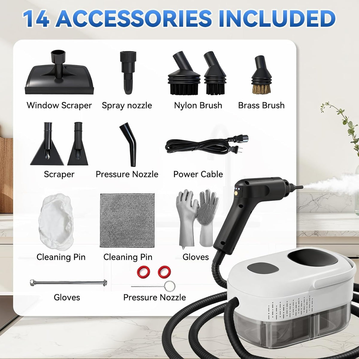 2500W High-Pressure Steam Cleaner Y502323