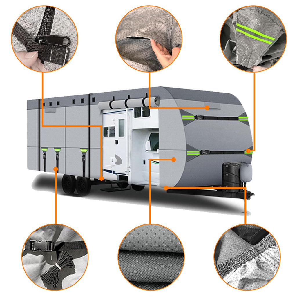 8 Layers Waterproof RV Cover 27'-30' A83642