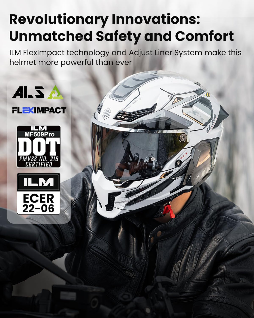 Full Face Motorcycle Helmet Dual Visor U618372