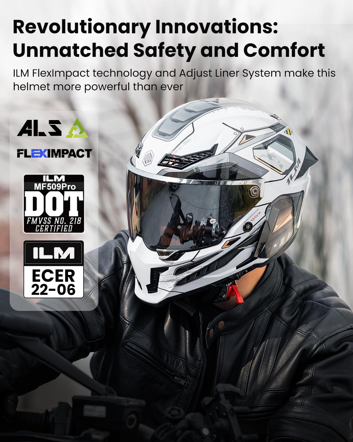 Full Face Motorcycle Helmet Dual Visor U618372