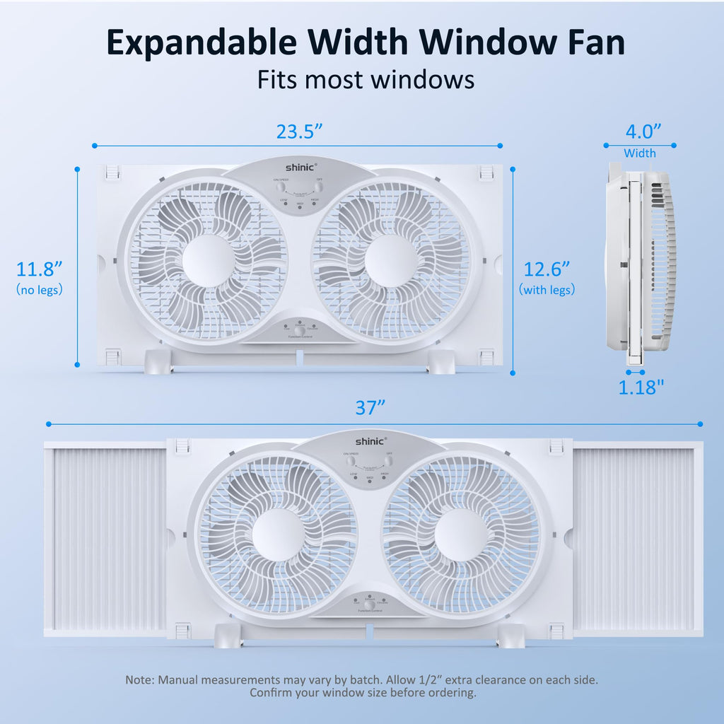 9" Reversible 3-Speed Window Fan B1403