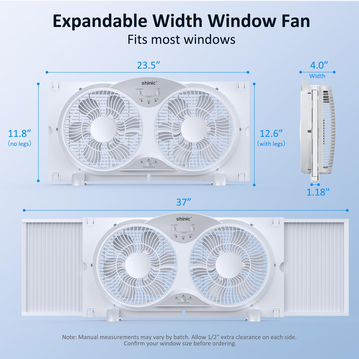 9" Reversible 3-Speed Window Fan B1403