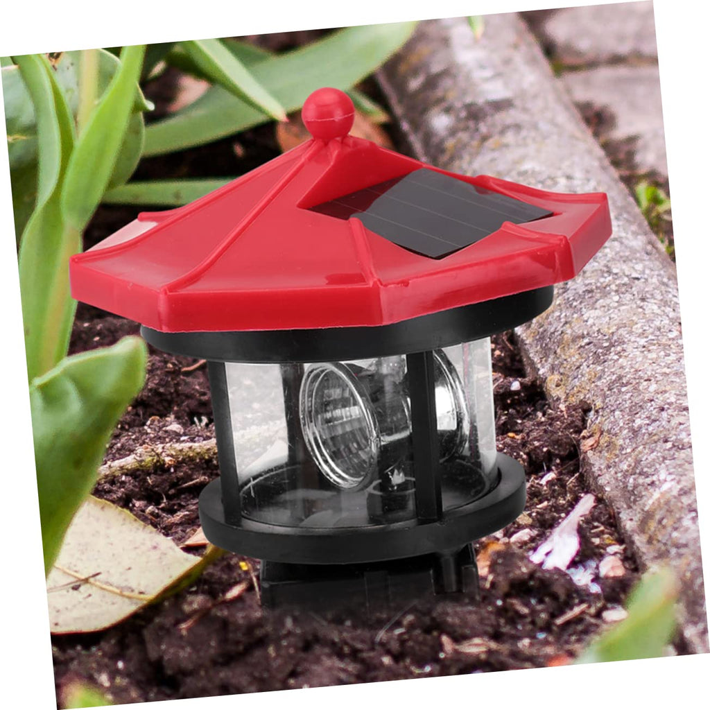 2Pcs Solar Powered Lighthouse Outdoor Garden Light C185