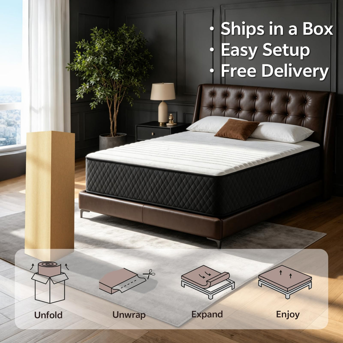 Full Size 12 Inch Hybrid Mattress A793
