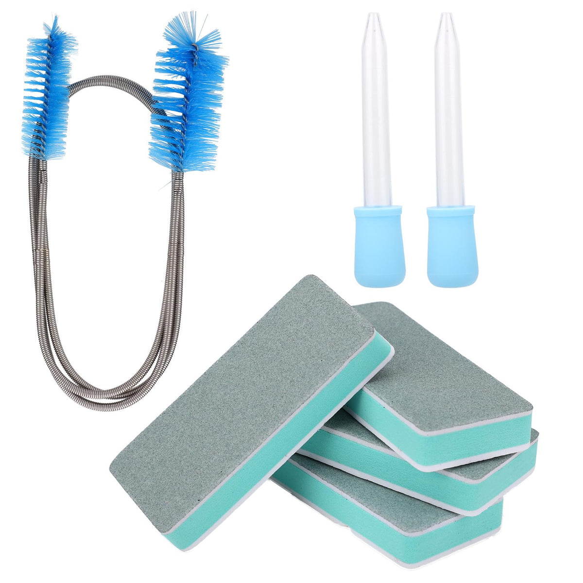 Aquarium Cleaning Tools Kit with Sponge Scrubbers and Brushes U139