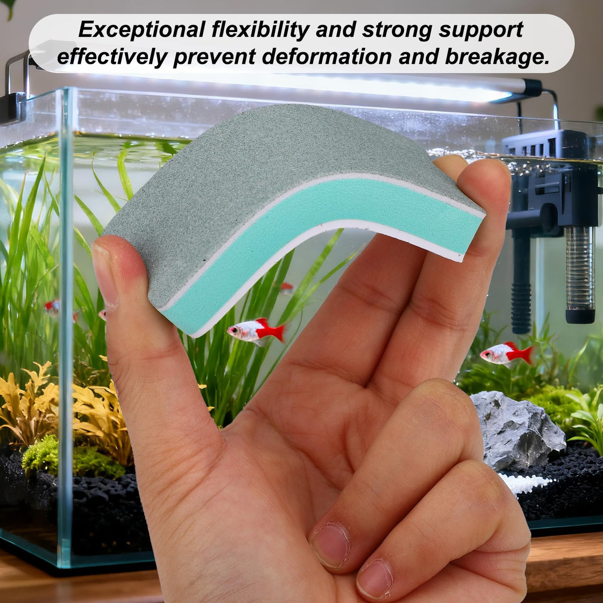 Aquarium Cleaning Tools Kit with Sponge Scrubbers and Brushes U139