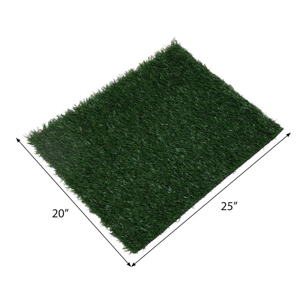 2pcs Artificial Grass Pet Potty Pad with Drainage Hole T980