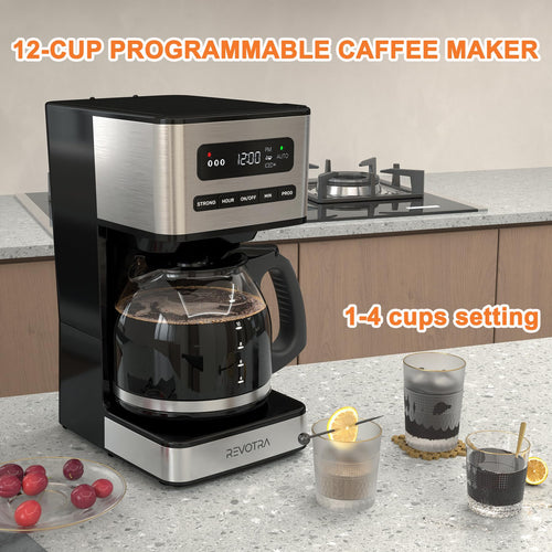 12 Cup Programmable Drip Coffee Maker E741