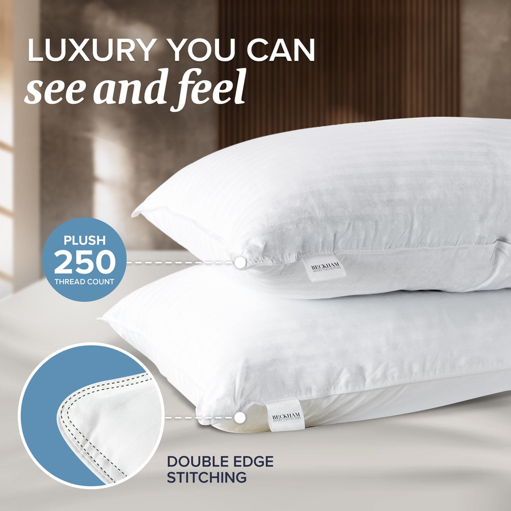 4 King Pillow Set Down Alt Memory Foam W78487