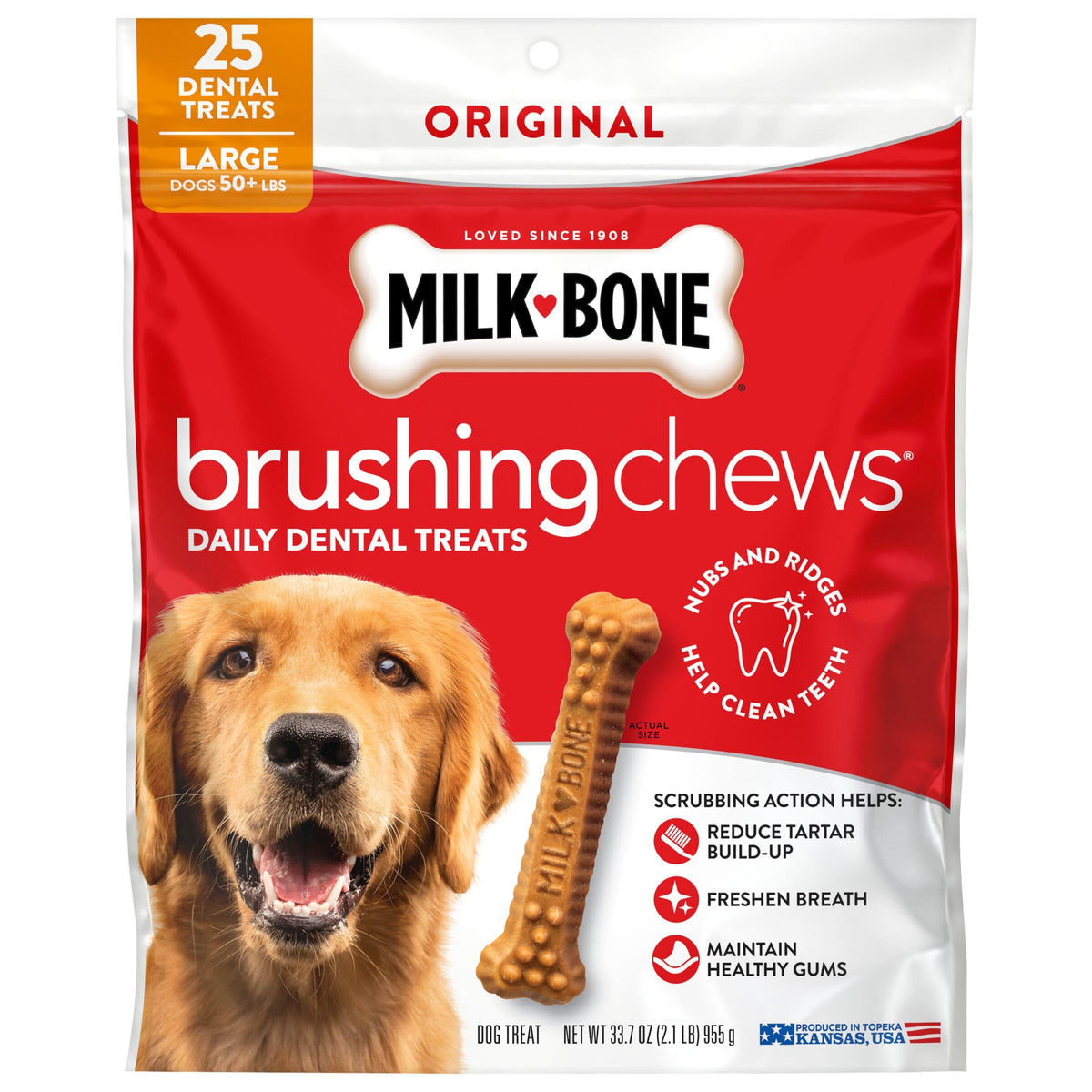 Large Daily Dental Dog Chews 33.7 oz Bag L906547
