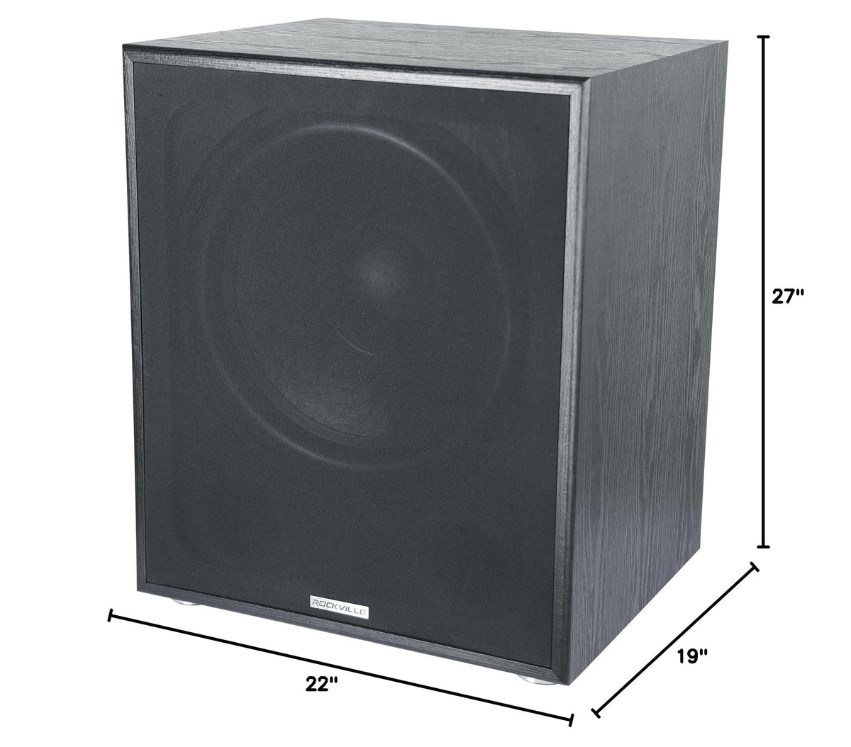 15" Black Powered Subwoofer C895