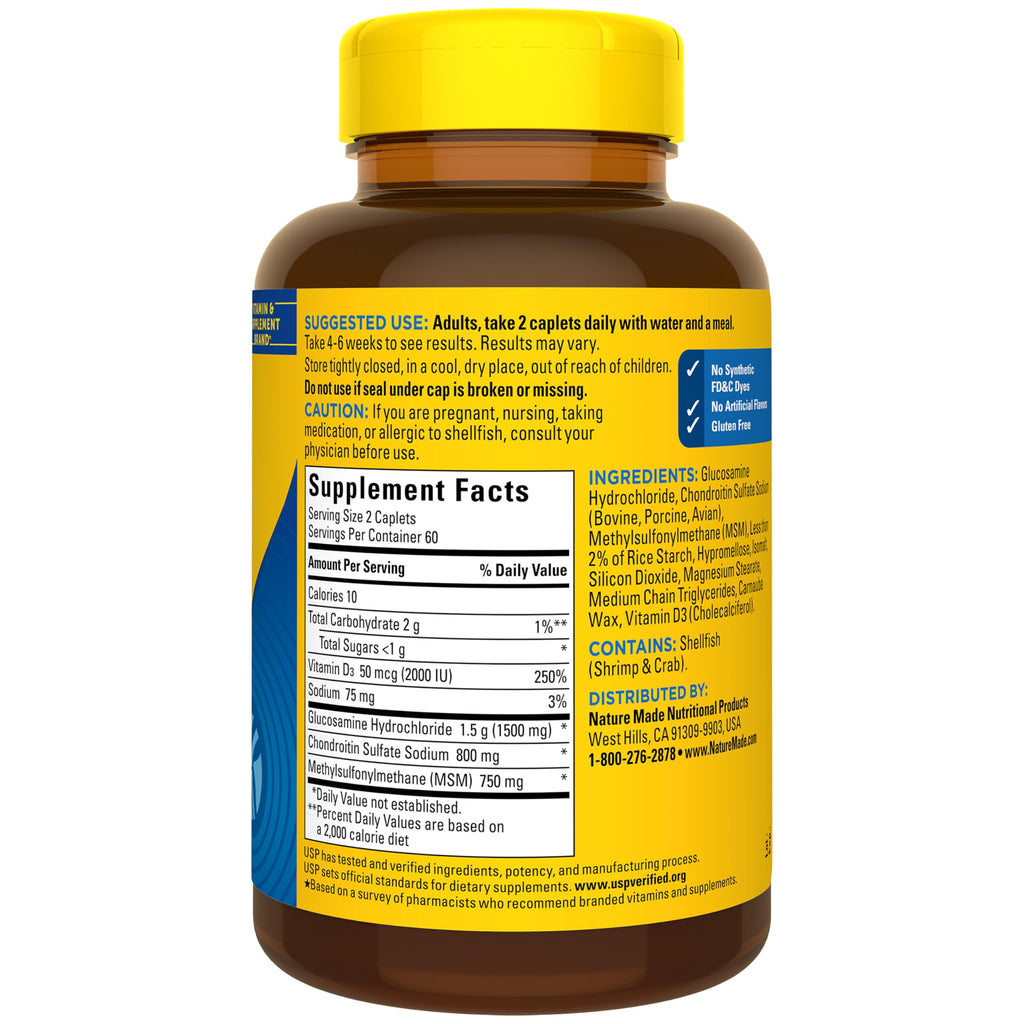 Glucosamine Chondroitin Complex with MSM 120 Caplets P30213