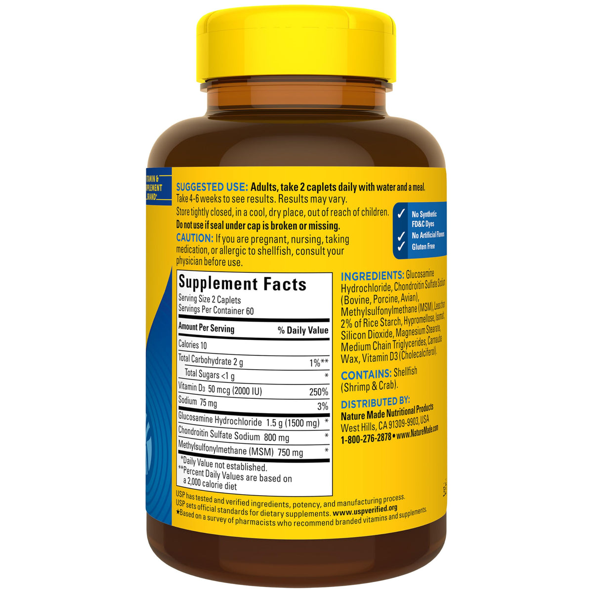 Glucosamine Chondroitin Complex with MSM 120 Caplets P30213