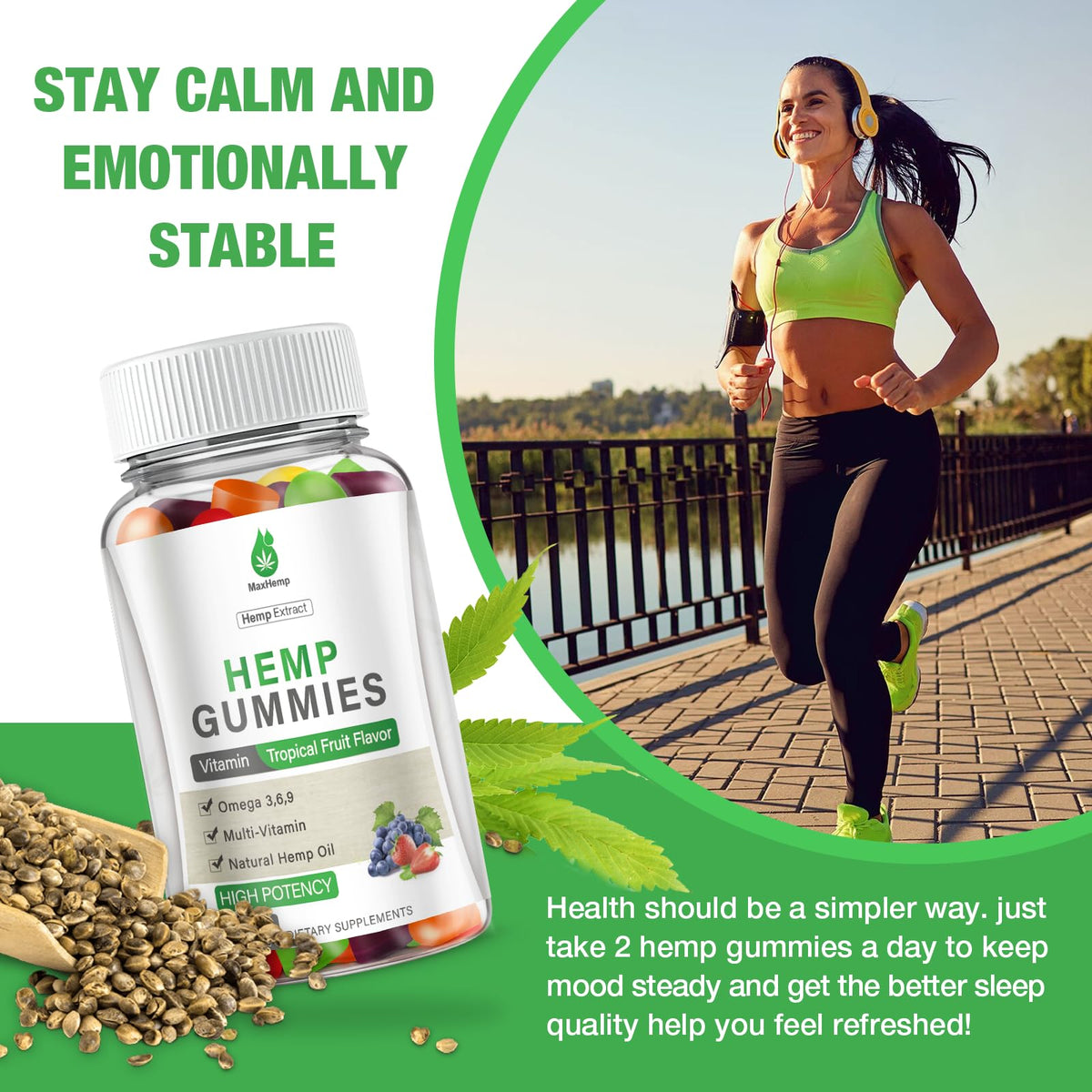 Hemp Gummies High Potency 2 Packs X1282