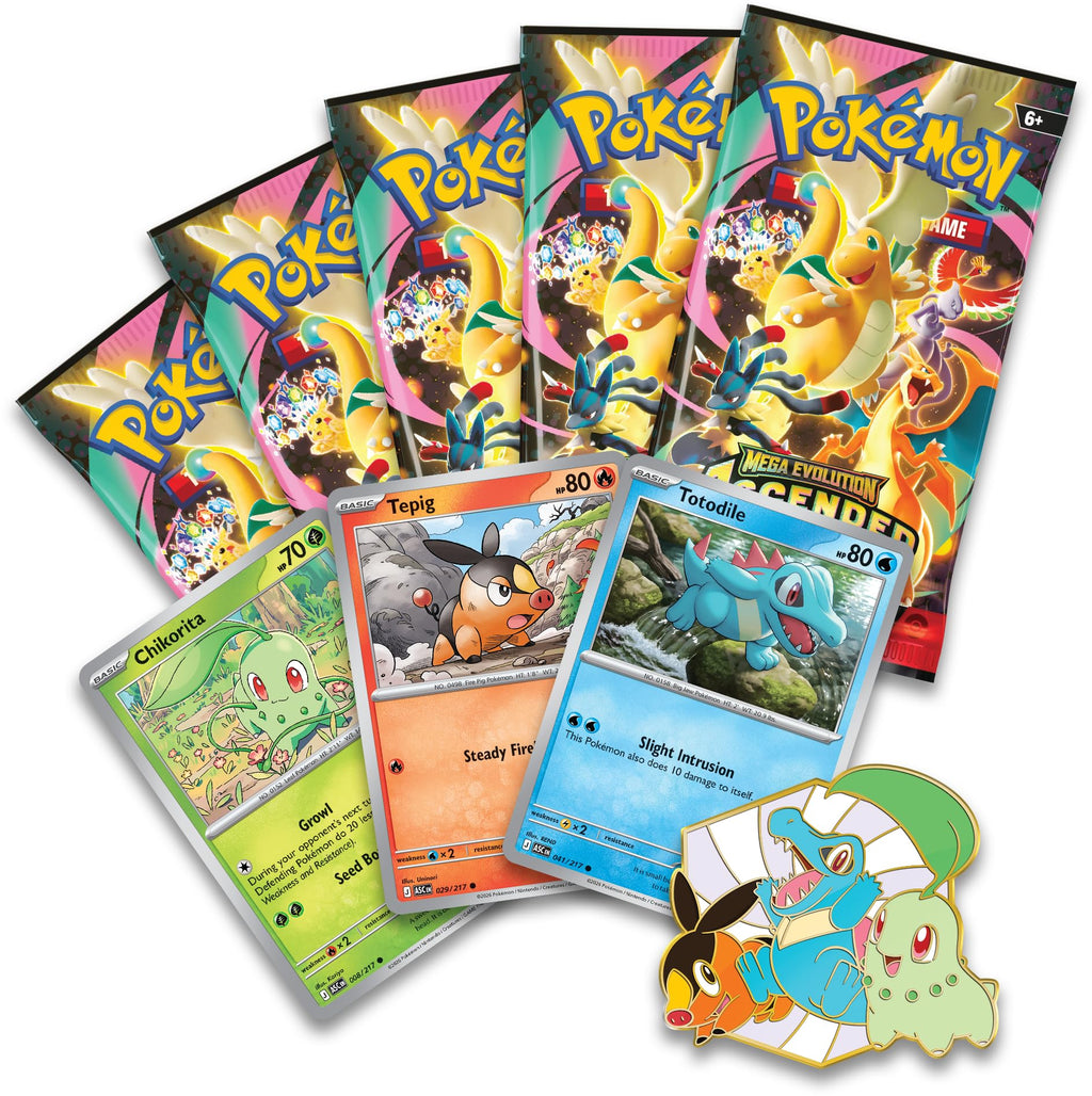Pokémon TCG 3 Foil Promo Cards 1 Deluxe Pin & 5 Booster Packs Y16041