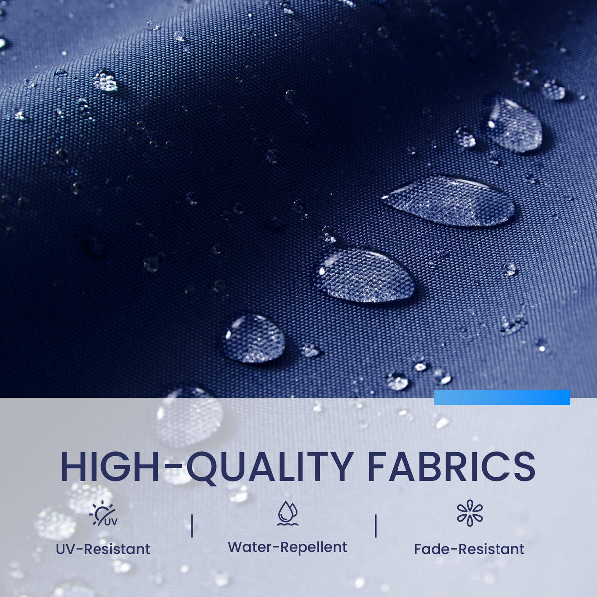 10x10 FT Cantilever Patio Umbrella with Base & LED P2420