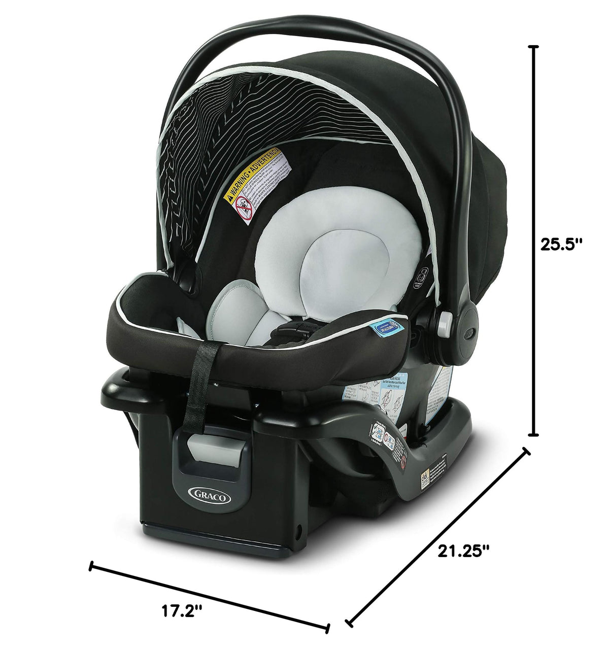 Lightweight Rear-Facing Infant Car Seat with Adjustable Base B77231