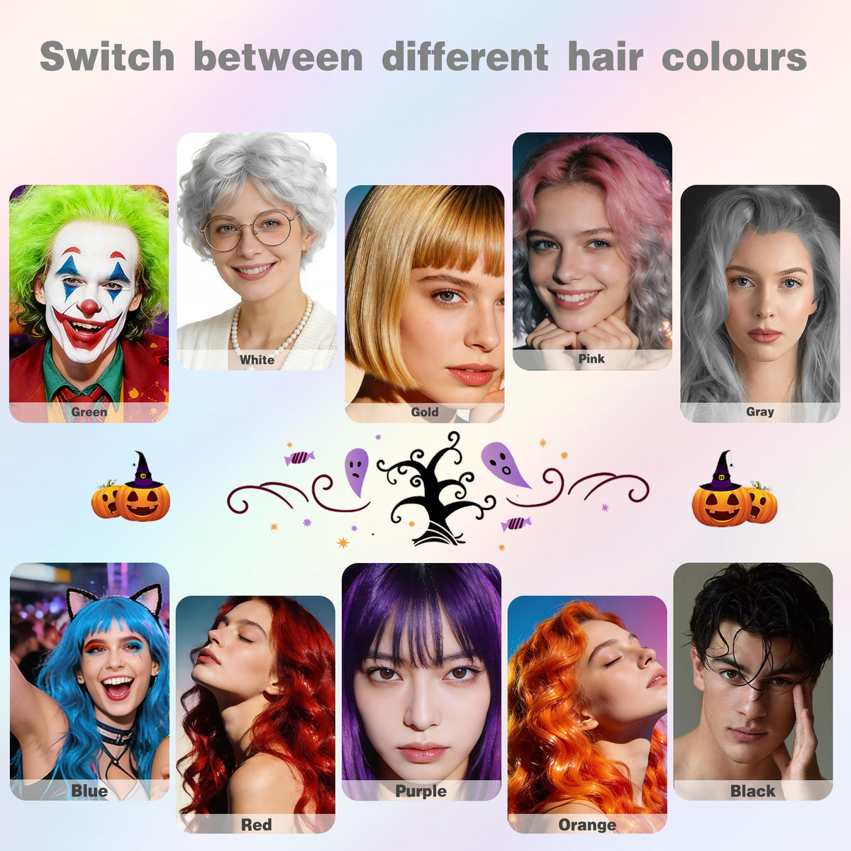 White Temporary Hair Color Spray 150ml O661