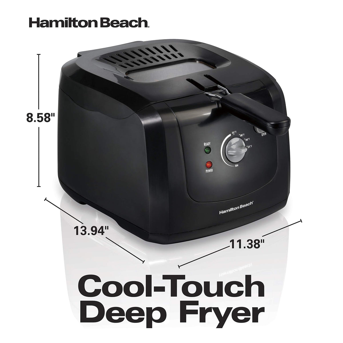 Cool Touch Electric Deep Fryer with Basket S33017