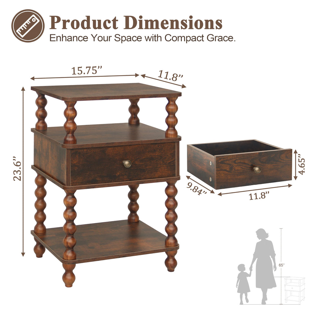 Nightstand with Drawer F414082
