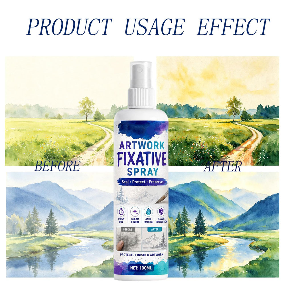 Quick-Dry Smudge-Proof Clear Matte Fixative Spray (7PCS) W17350