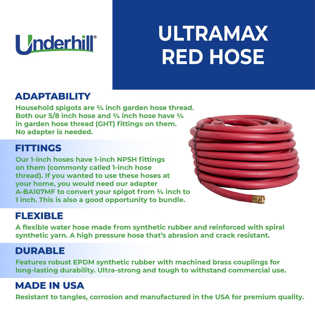 100 ft Rubber Flexible Anti-Kink Garden Water Hose F37028