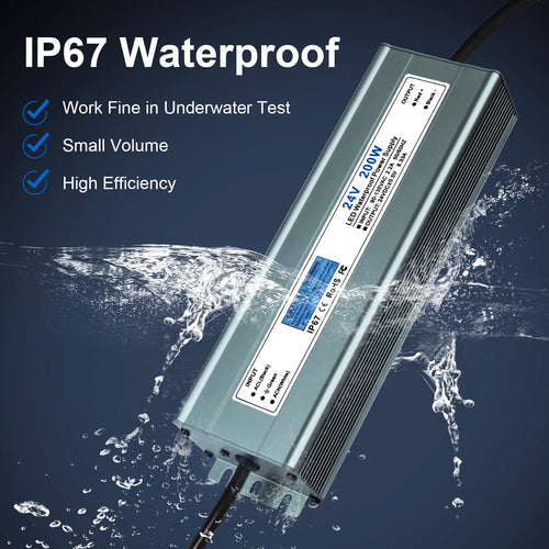 24V 200W IP67 Waterproof LED Power Supply W75616